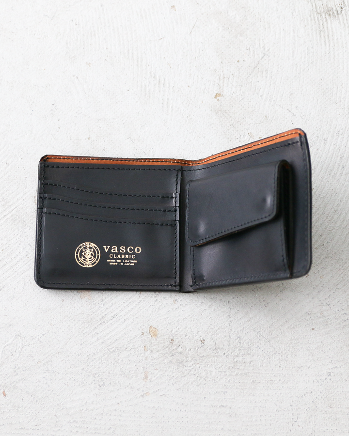 VASCO VSC-700 LEATHER VOYAGE SHORT WALLET NERO(Black)