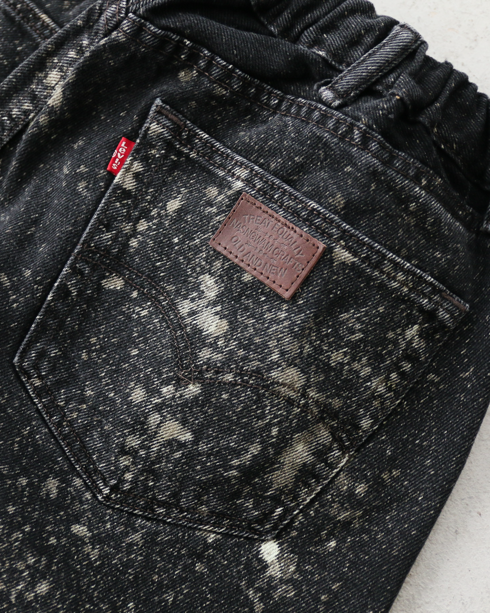 Nasngwam ナスングワム GALAXY DENIM PANTS Black L-1