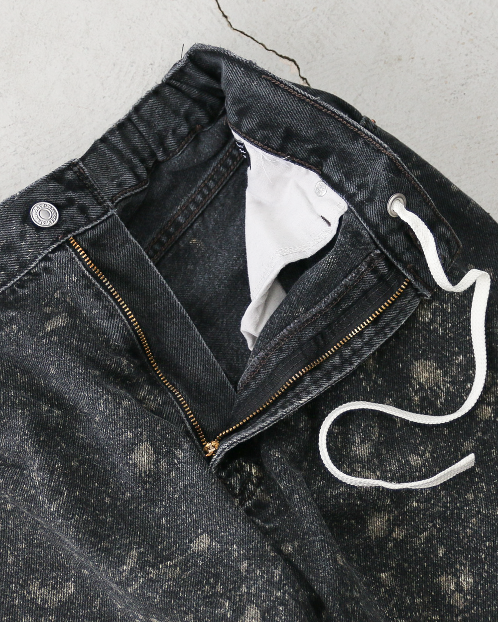 Nasngwam ナスングワム GALAXY DENIM PANTS Black L-2