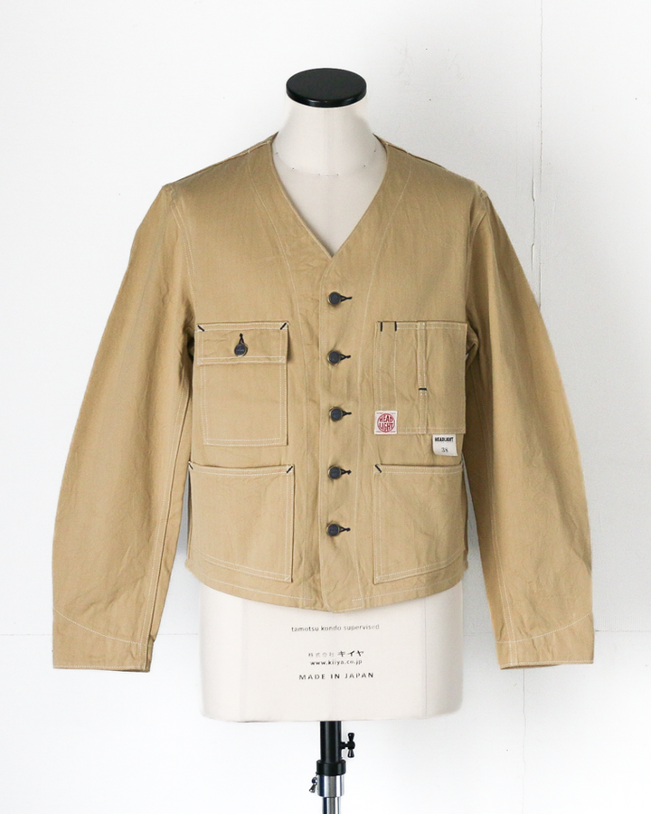 HEADLIGHT HD15909 10oz. RANDOM HBT WORK VEST Khaki