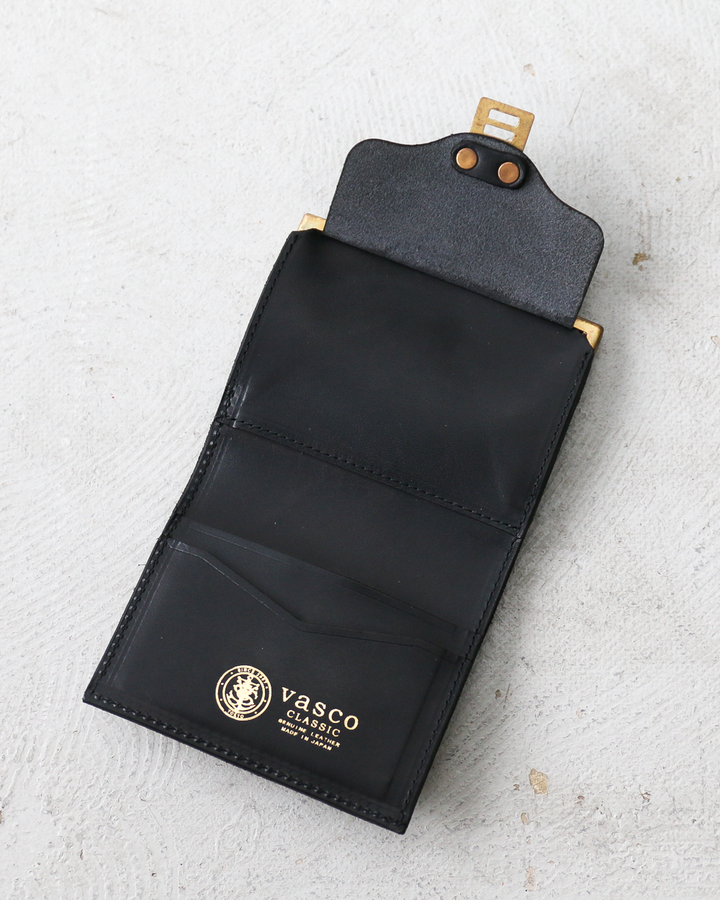 VASCO VSC-713 LEATHER VOYAGE PURSE WALLET NERO(Black)