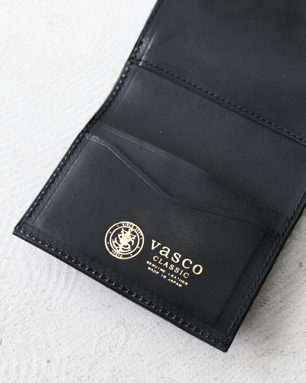 VASCO VSC-713 LEATHER VOYAGE PURSE WALLET NERO(Black)
