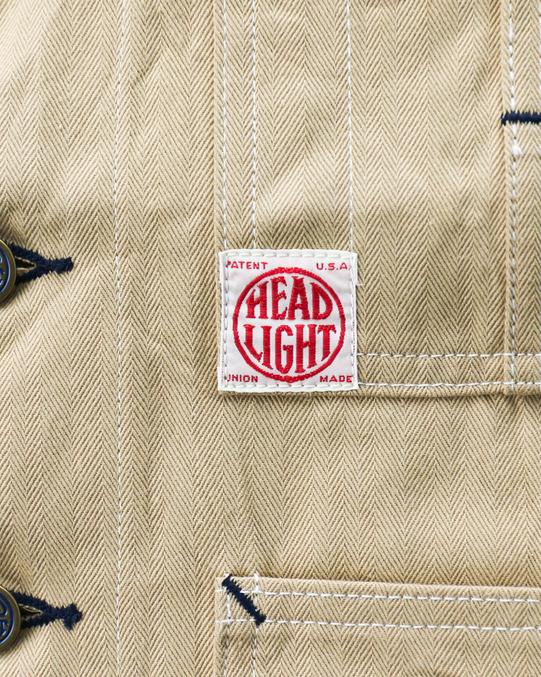 HEADLIGHT HD15909 10oz. RANDOM HBT WORK VEST Khaki