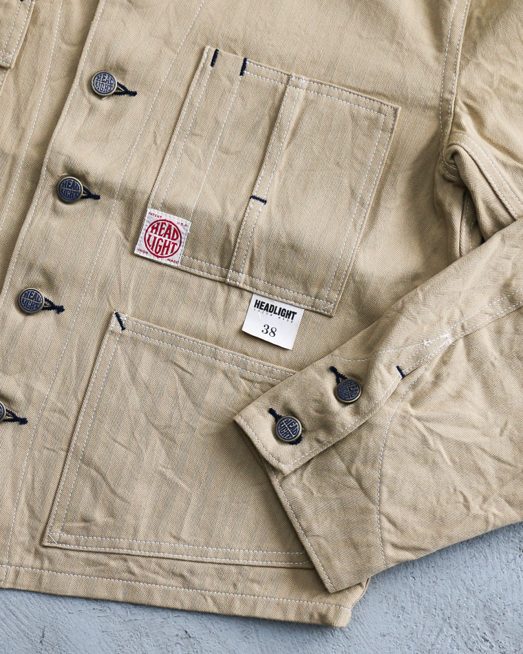 HEADLIGHT HD15909 10oz. RANDOM HBT WORK VEST Khaki