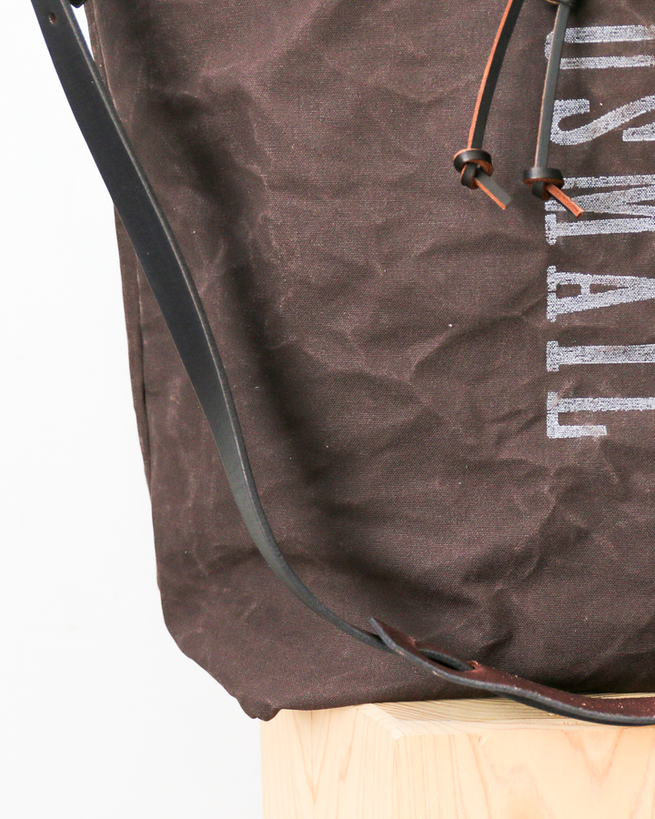 VASCO CANVAS × LEATHER MAIL PURSE BAG LARGE VS-211 Black