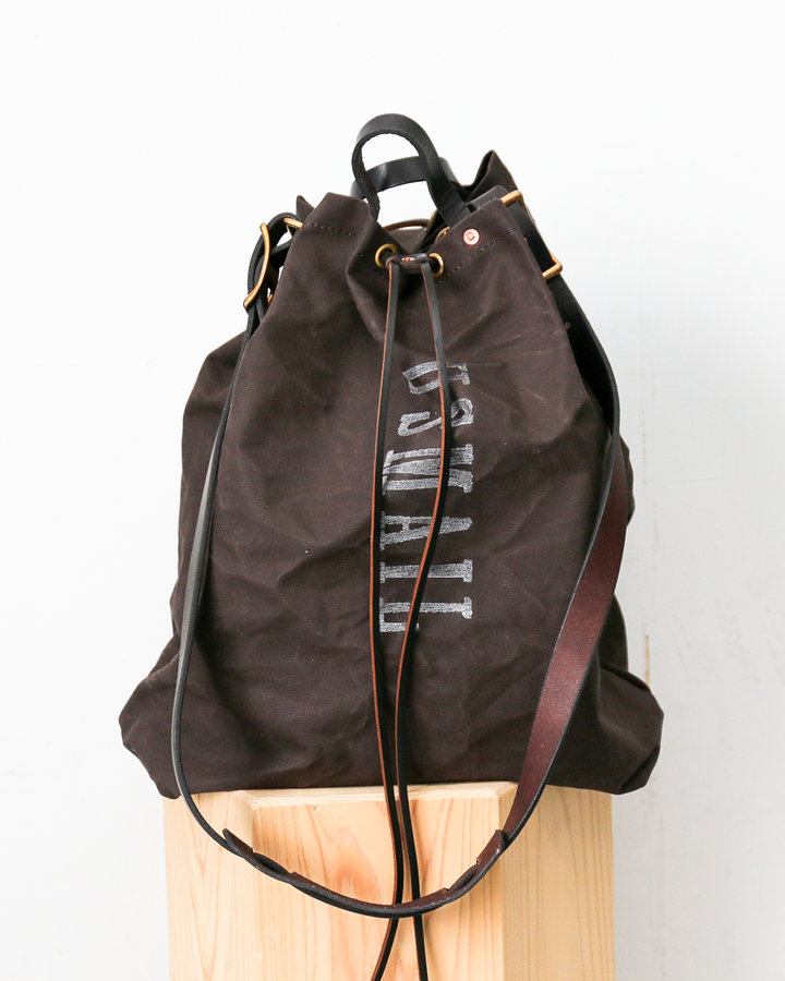 VASCO CANVAS × LEATHER MAIL PURSE BAG LARGE VS-211 Black
