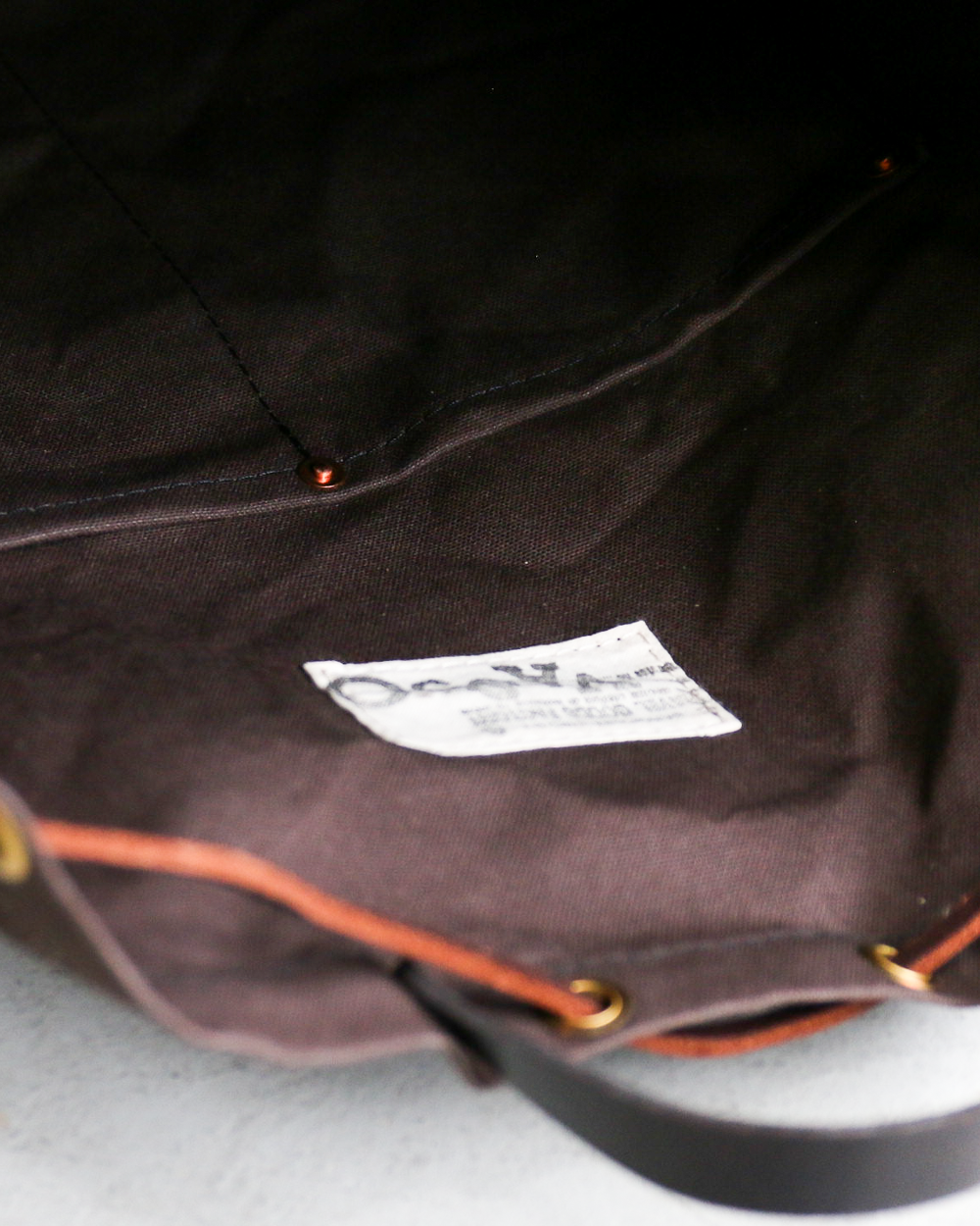 VASCO CANVAS × LEATHER MAIL PURSE BAG LARGE VS-211 Black
