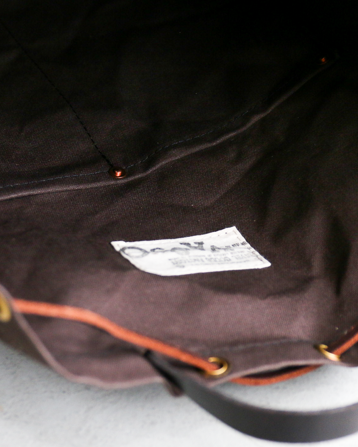 VASCO CANVAS × LEATHER MAIL PURSE BAG LARGE VS-211 Black