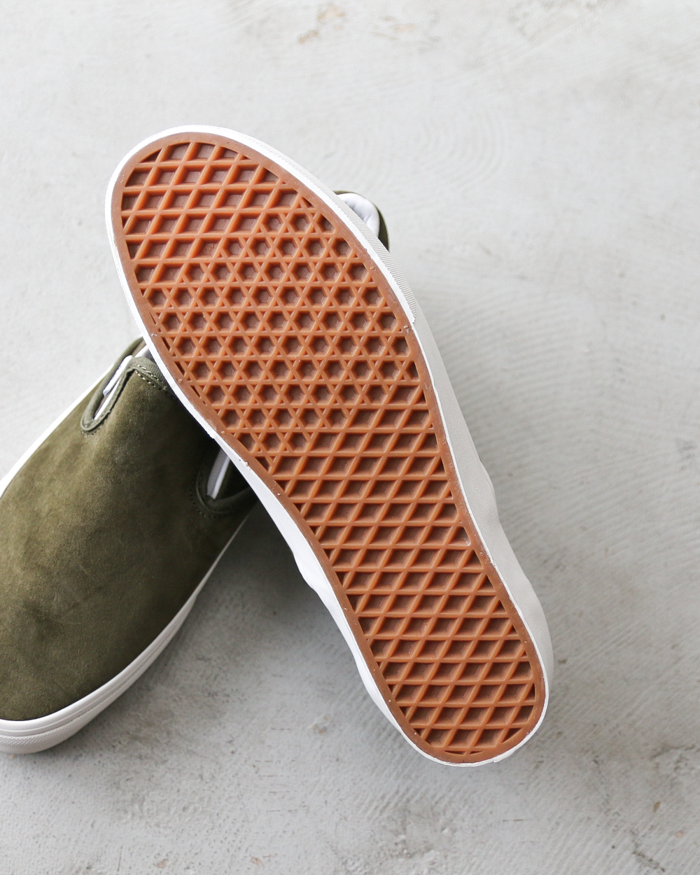 VANS バンズ Classic Slip-On VN00117AFR1 PIG SUEDE Mossy Olive