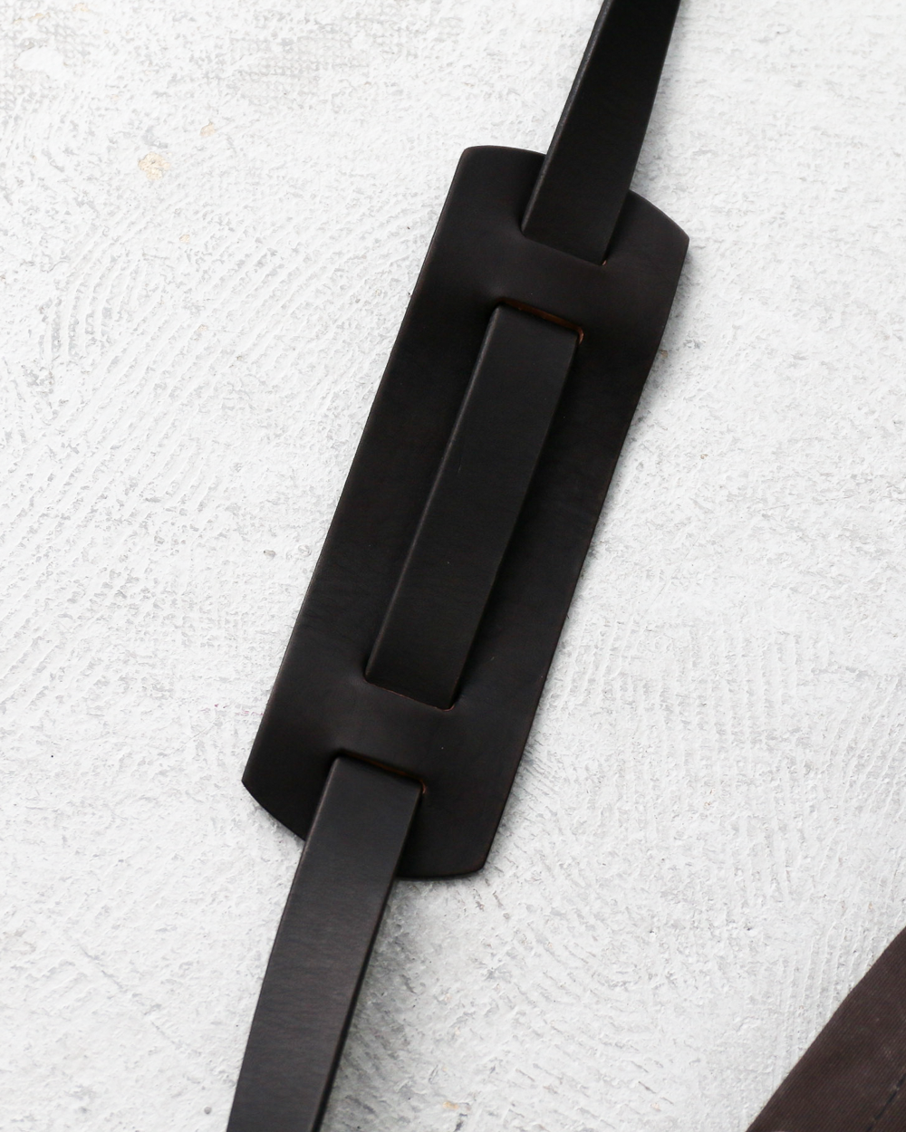 VASCO CANVAS × LEATHER MAIL PURSE BAG LARGE VS-211 Black