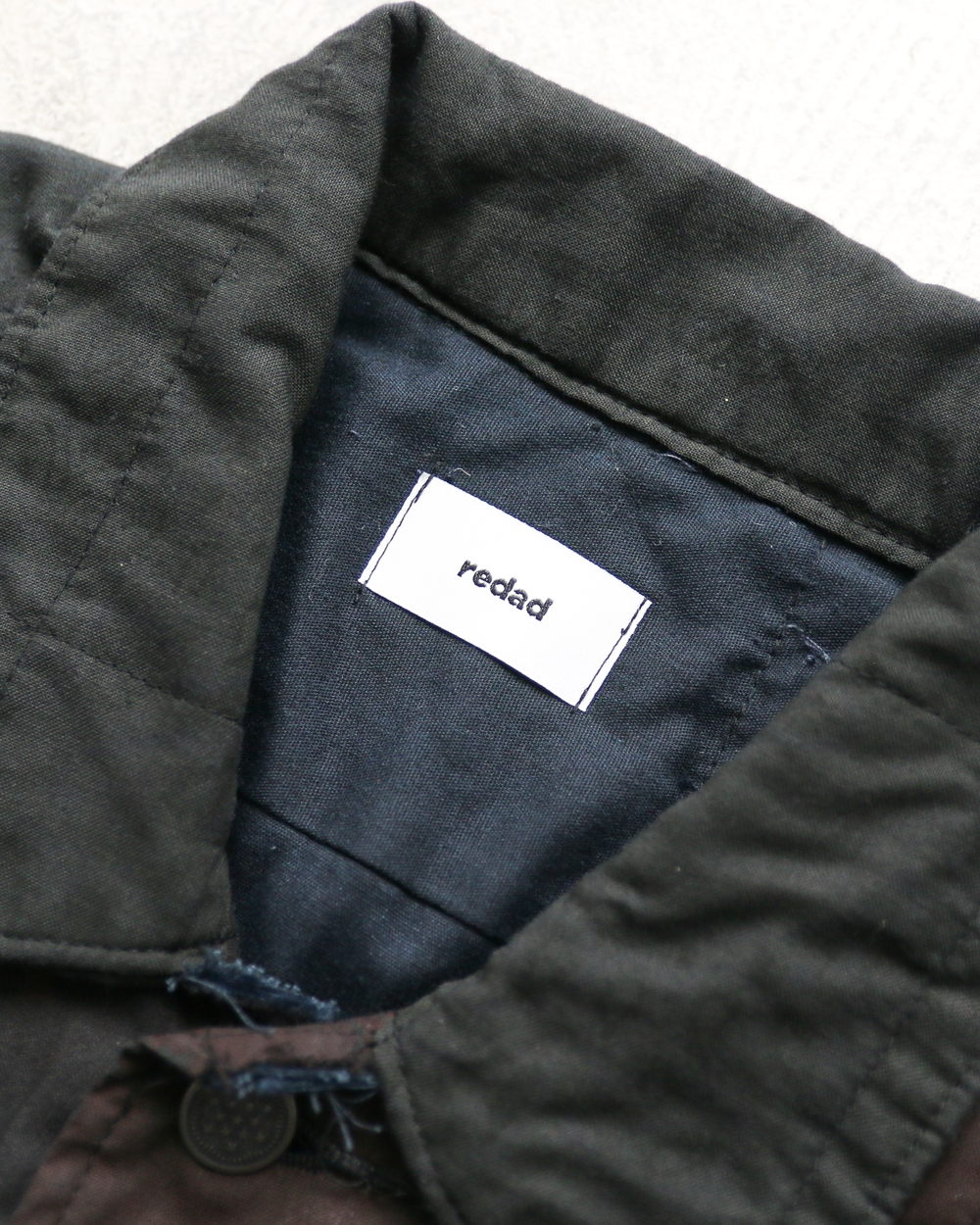 Mr.OLDMAN×redad ミスターオールドマン×レダッド Bandana Patchwork Coverall Black Over Dye C