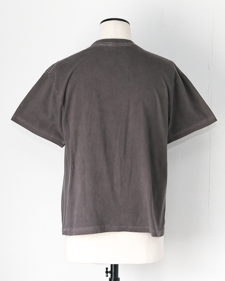 melple Pasadena Pocket Tee (Thank you always California) Brown