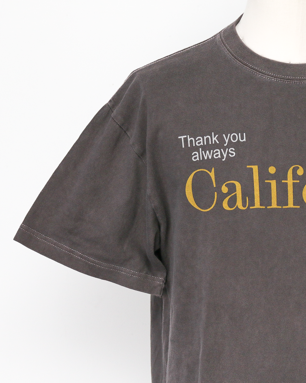 melple Pasadena Pocket Tee (Thank you always California) Brown