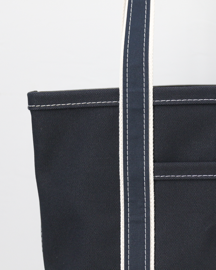 WORKERS ワーカーズ Deluxe Pocket Tote Bag Dark Navy × Navy Long Handle