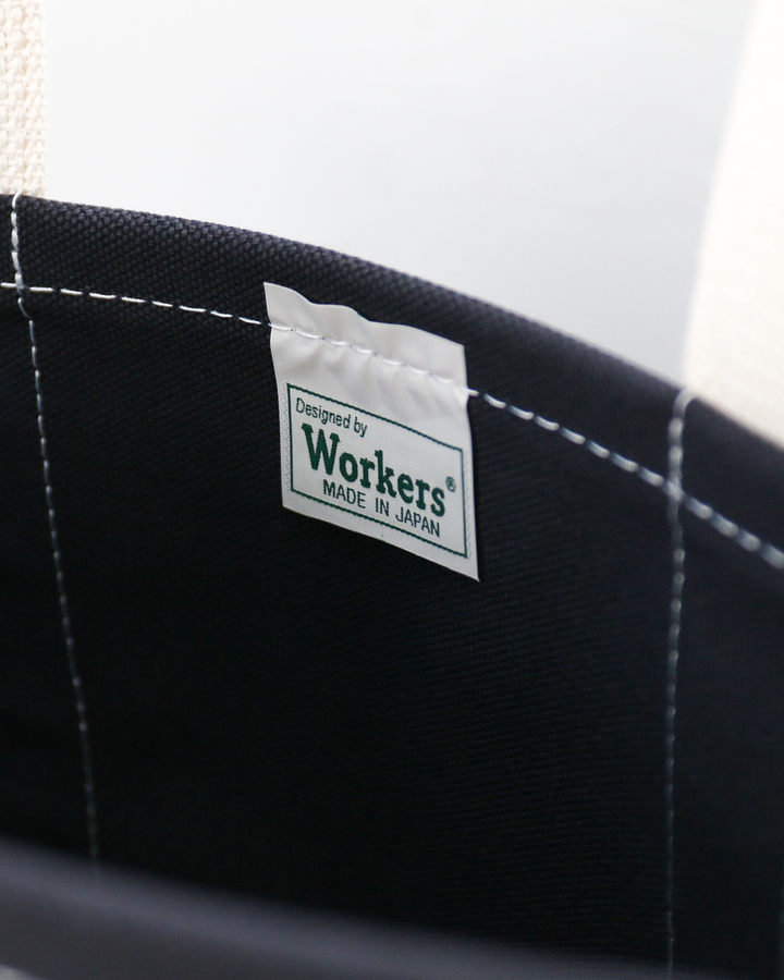 WORKERS ワーカーズ Deluxe Pocket Tote Bag Dark Navy × Navy Long Handle