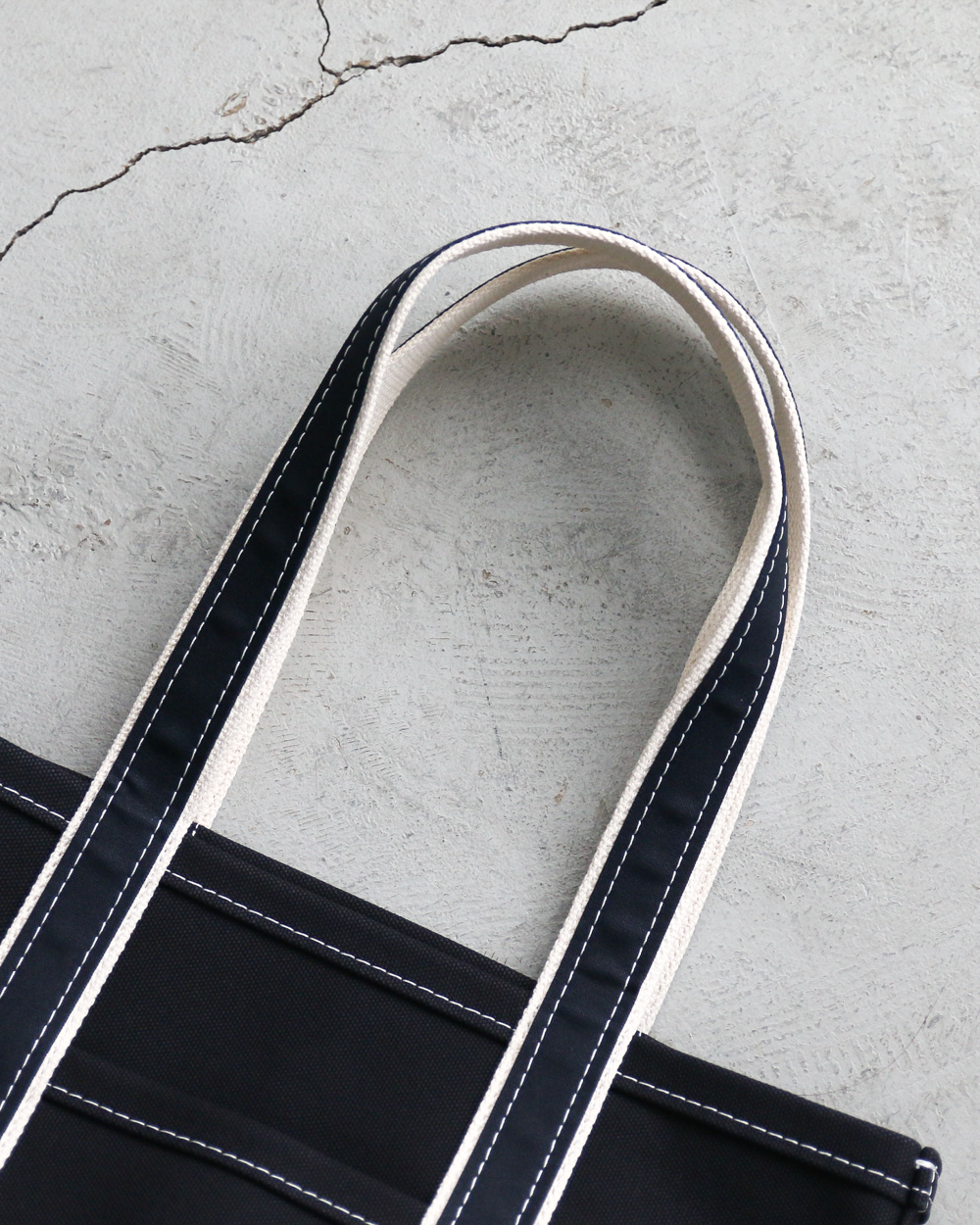 WORKERS ワーカーズ Deluxe Pocket Tote Bag Dark Navy × Navy Long Handle