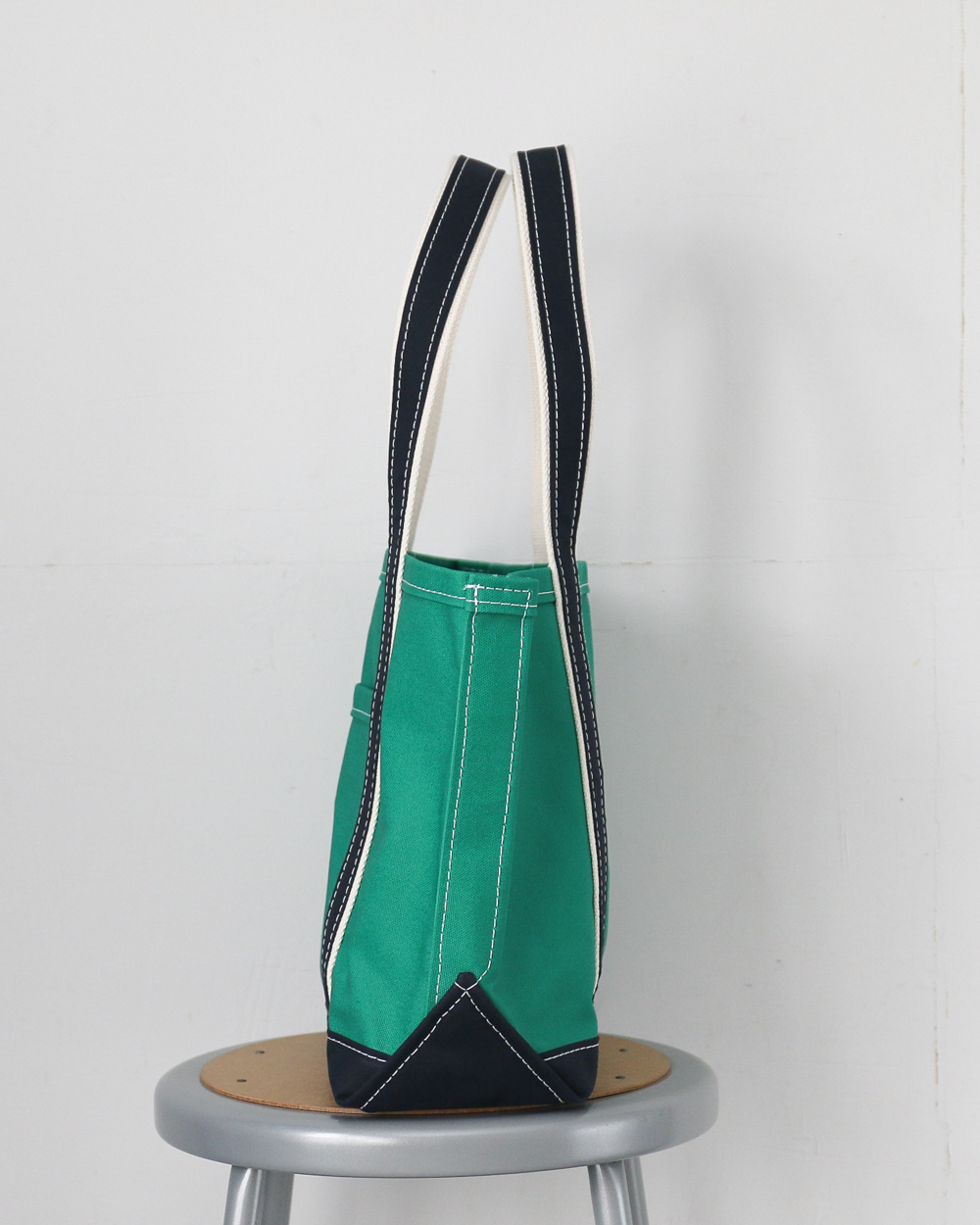 WORKERS ワーカーズ Deluxe Pocket Tote Bag Green × Navy Long Handle