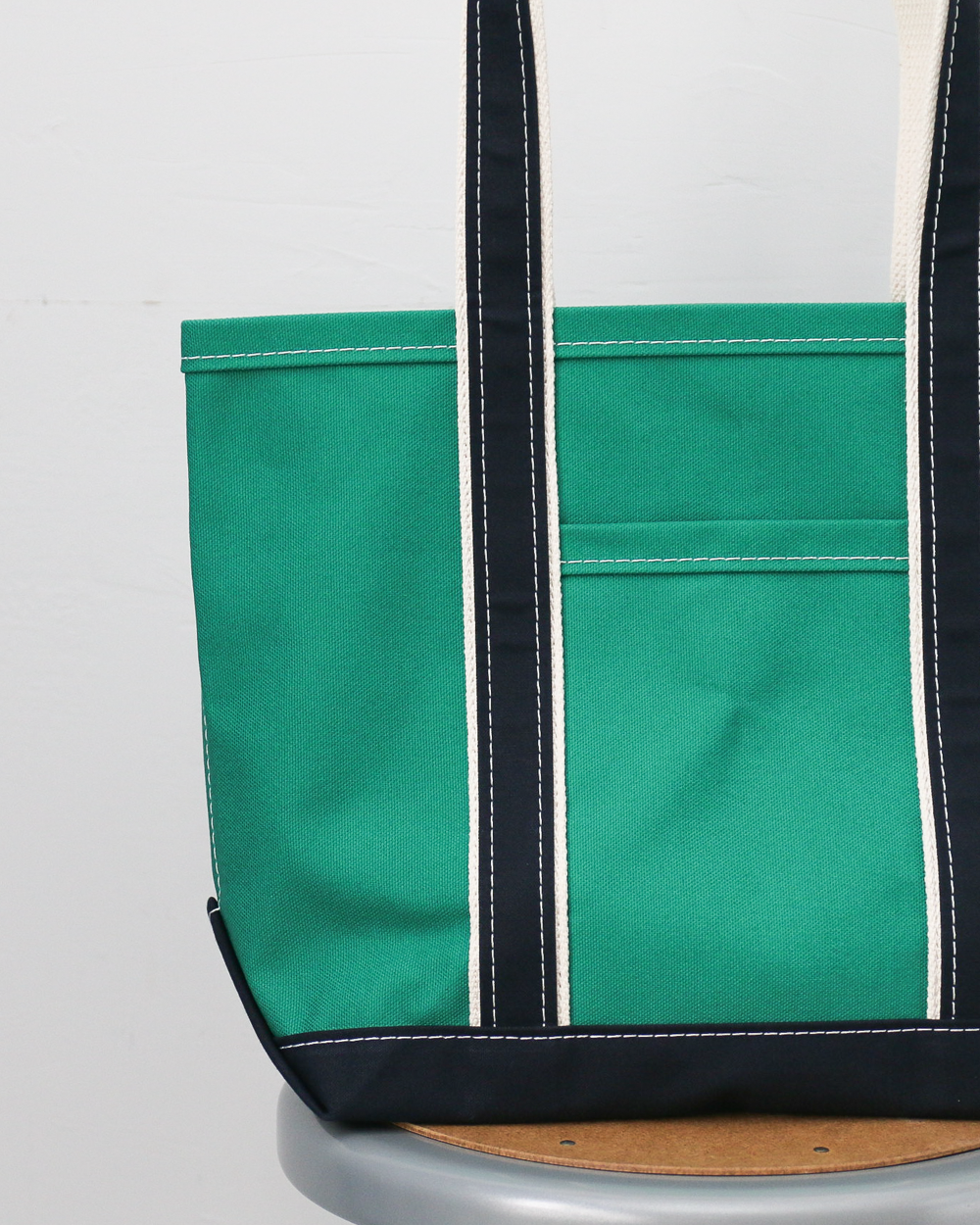 WORKERS ワーカーズ Deluxe Pocket Tote Bag Green × Navy Long Handle