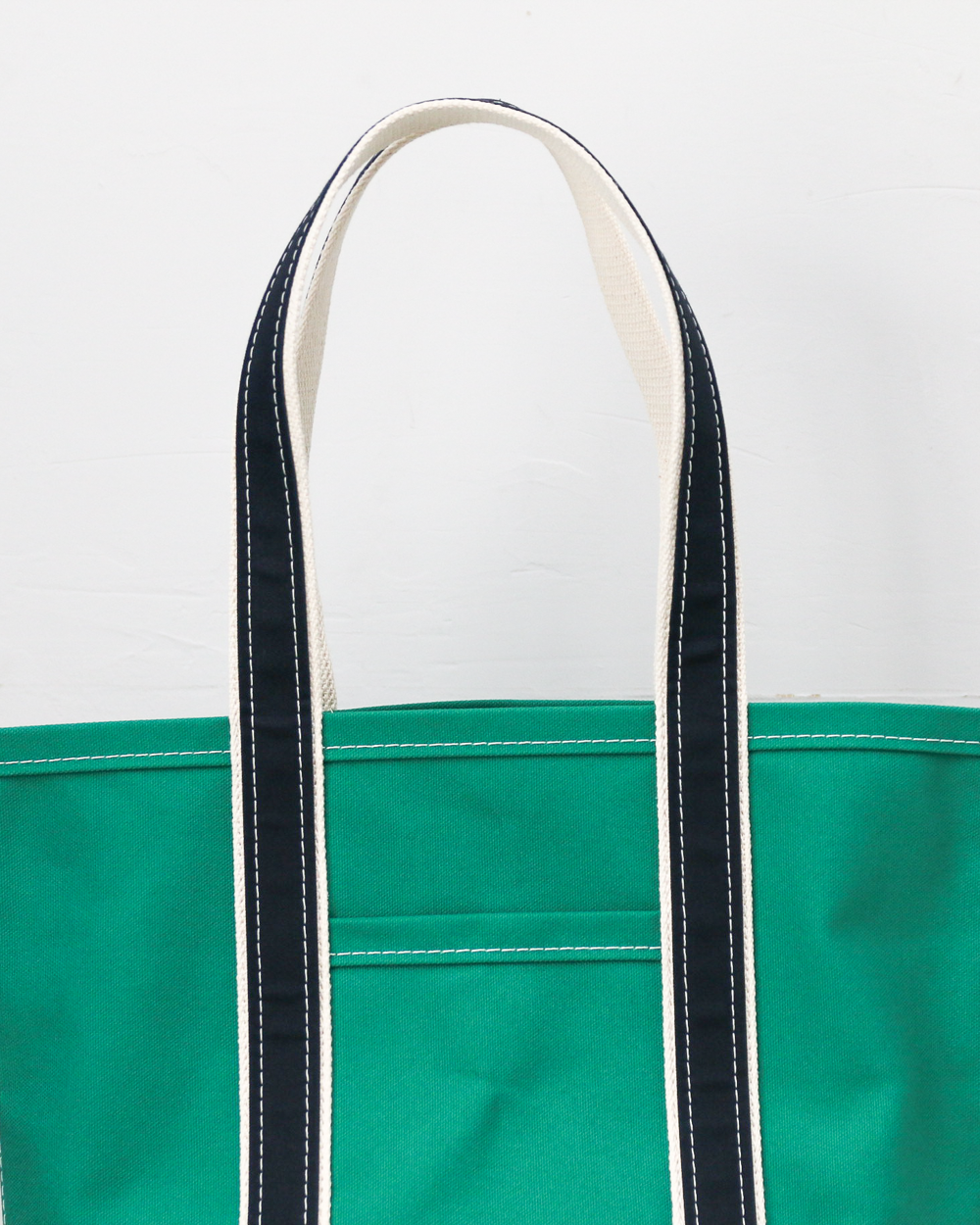 WORKERS ワーカーズ Deluxe Pocket Tote Bag Green × Navy Long Handle