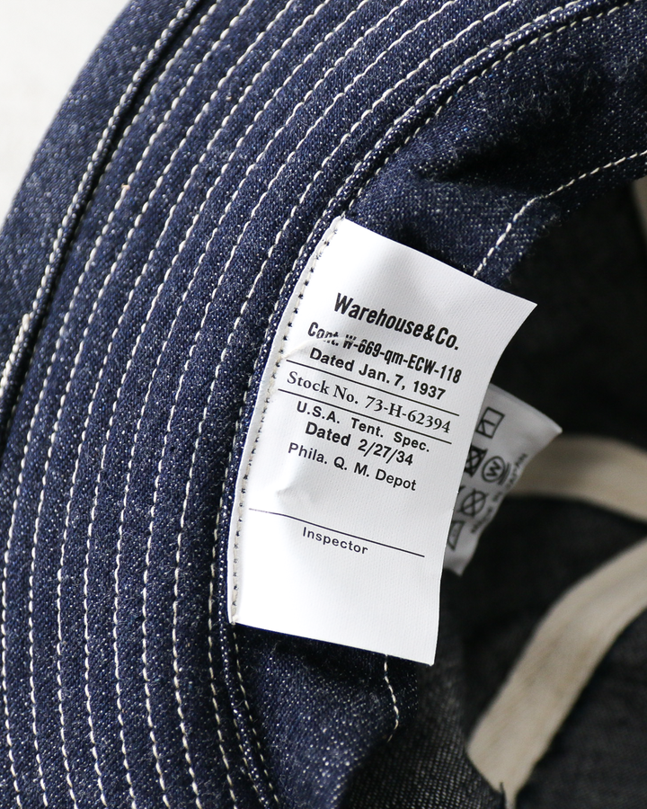 WAREHOUSE Lot 5250 DENIM ARMY HAT 6PANEL