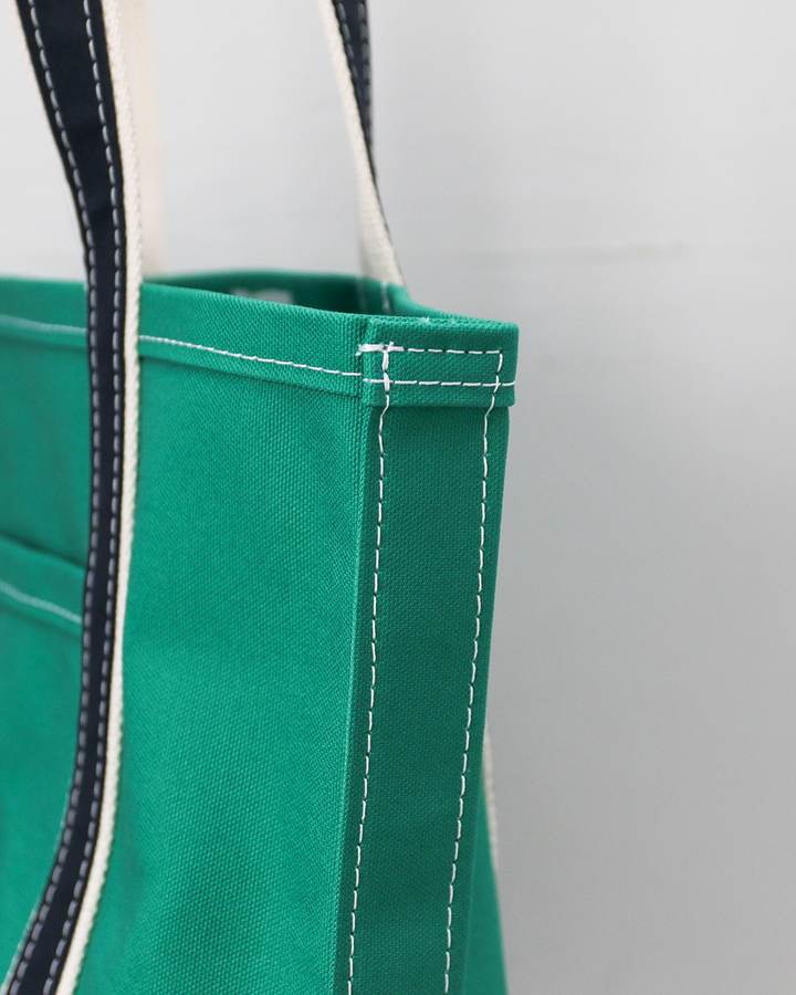 WORKERS ワーカーズ Deluxe Pocket Tote Bag Green × Navy Long Handle