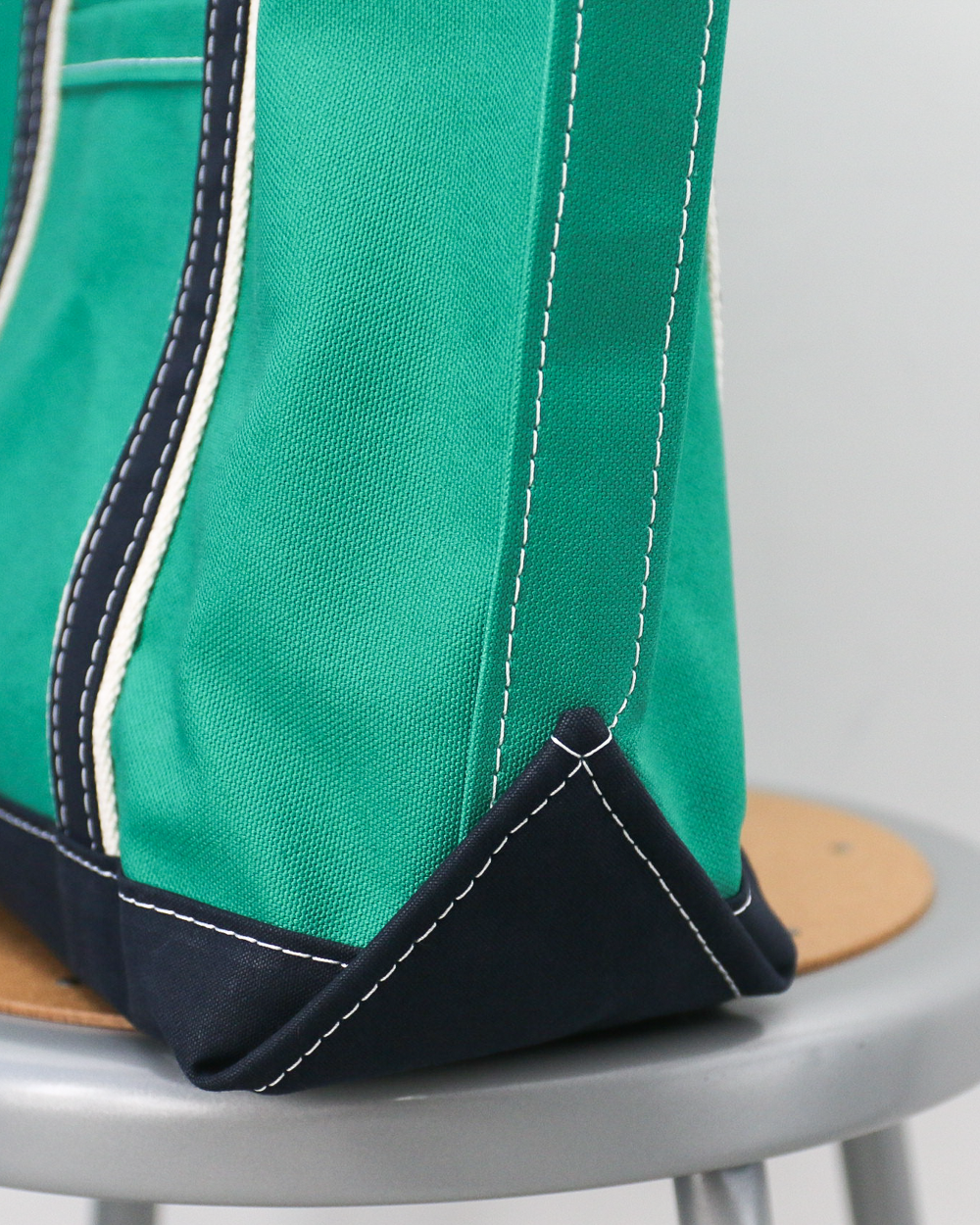 WORKERS ワーカーズ Deluxe Pocket Tote Bag Green × Navy Long Handle