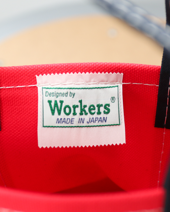 WORKERS ワーカーズ Deluxe Tote, Mini, Red x Navy