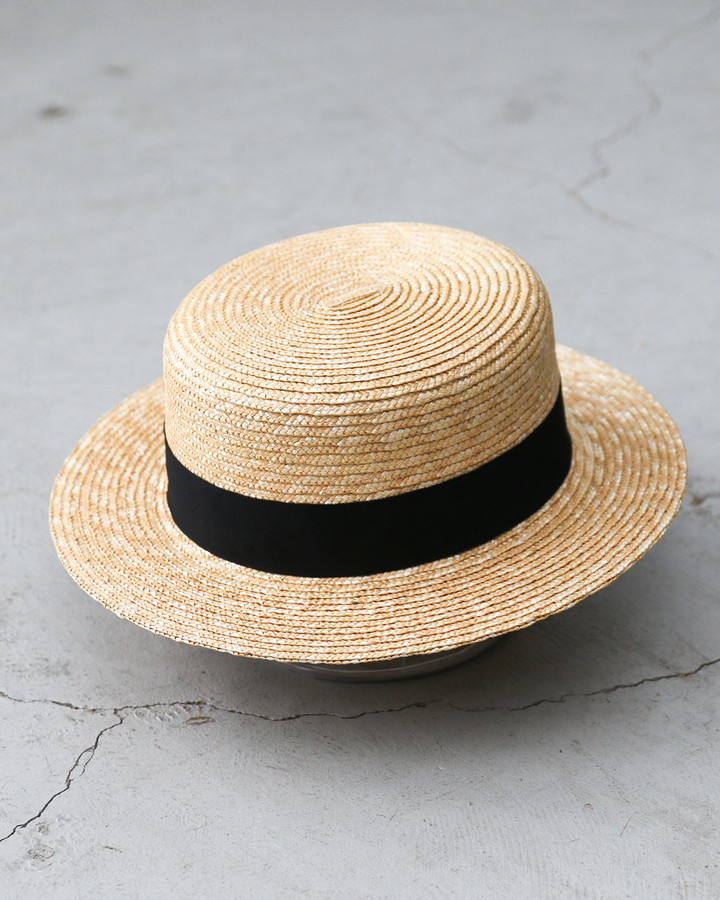 HIGHER HB26017 STRAW MOTTLED BLADE BOATER　