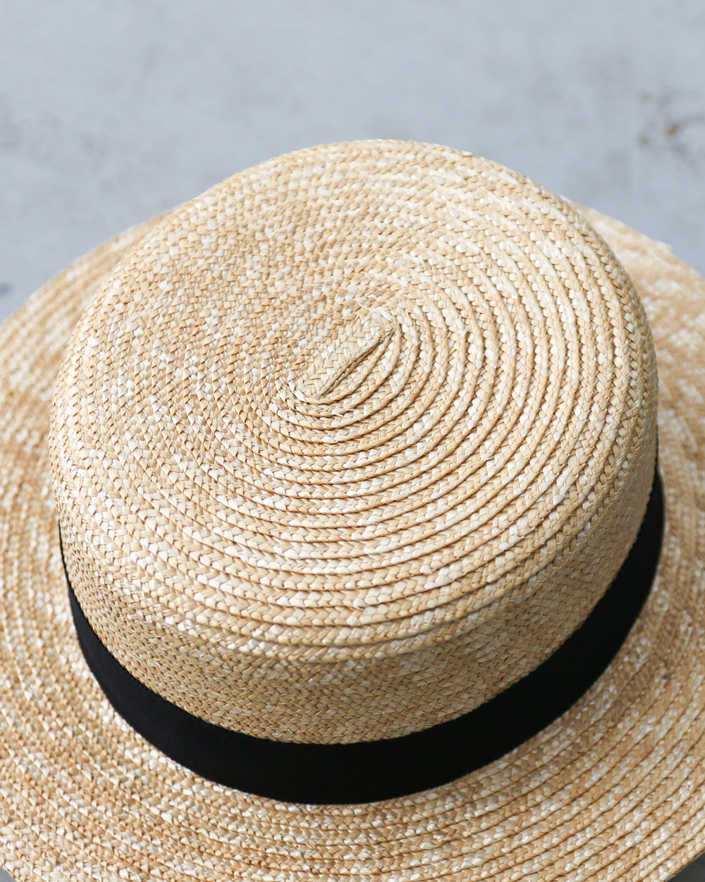 HIGHER HB26017 STRAW MOTTLED BLADE BOATER　
