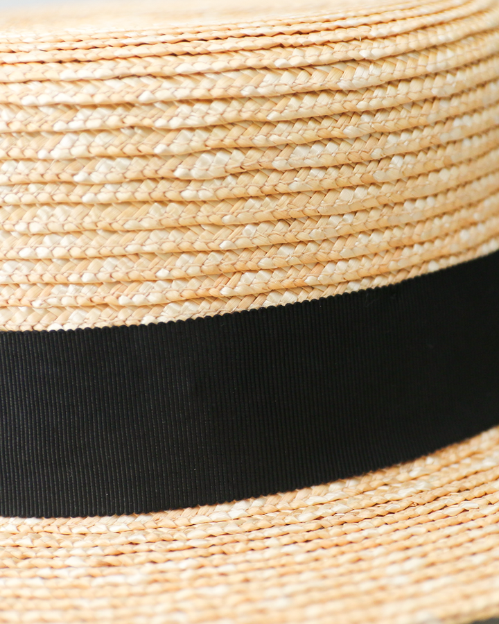 HIGHER HB26017 STRAW MOTTLED BLADE BOATER　
