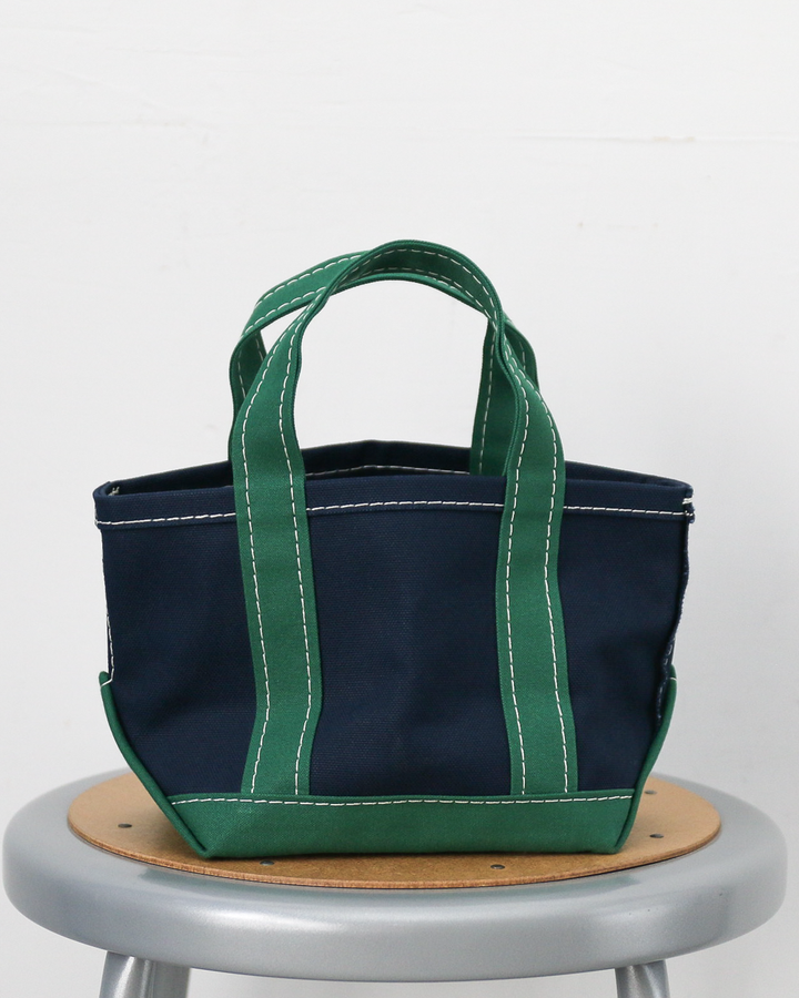 WORKERS ワーカーズ Deluxe Tote, Mini, Dark Navy x Green