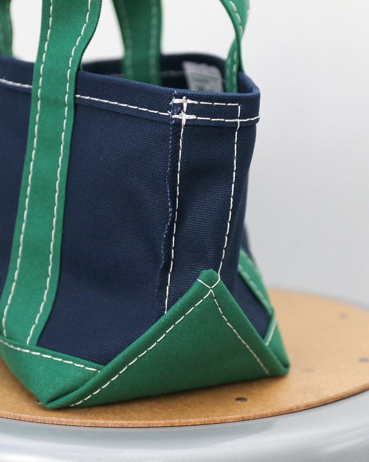 WORKERS ワーカーズ Deluxe Tote, Mini, Dark Navy x Green