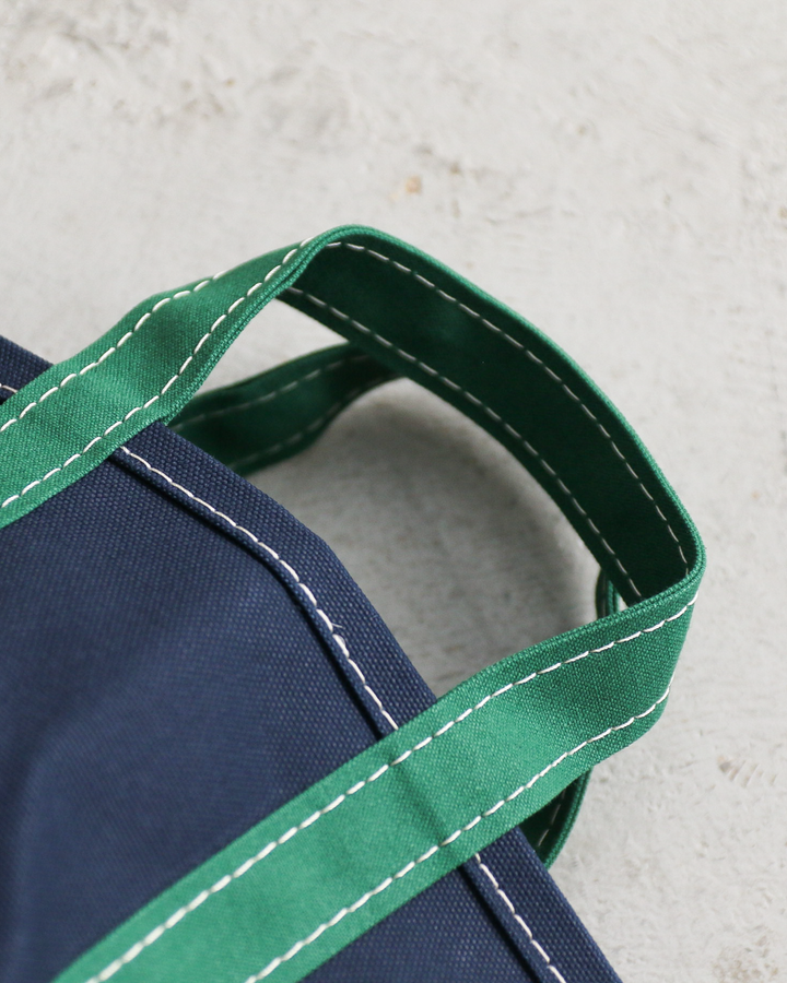 WORKERS ワーカーズ Deluxe Tote, Mini, Dark Navy x Green