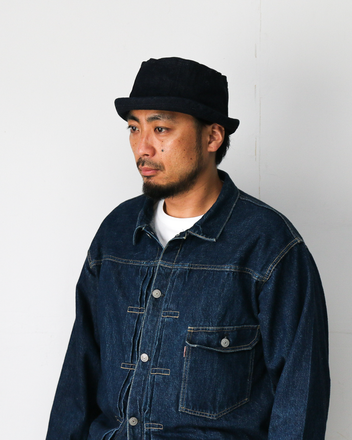 SUGAR CANE SC02466 10oz. DENIM PORKPIE HAT