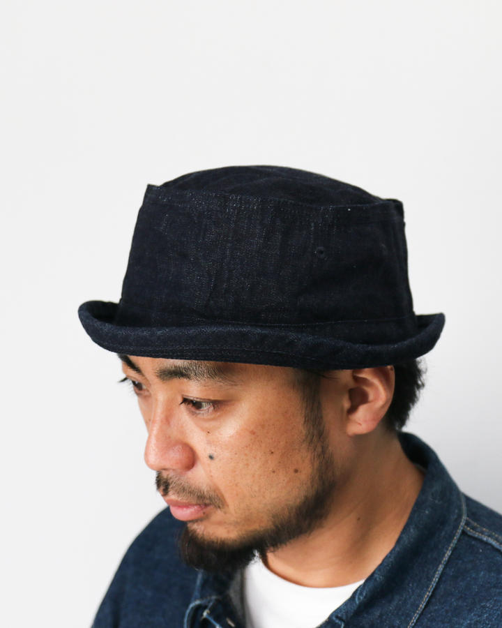 SUGAR CANE SC02466 10oz. DENIM PORKPIE HAT