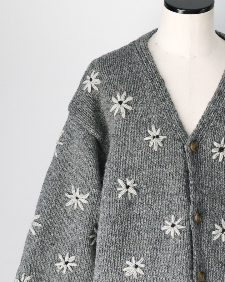 MacMahon Knitting Mills マクマホンニッティングミルズ Button Cardigan-Embroidery