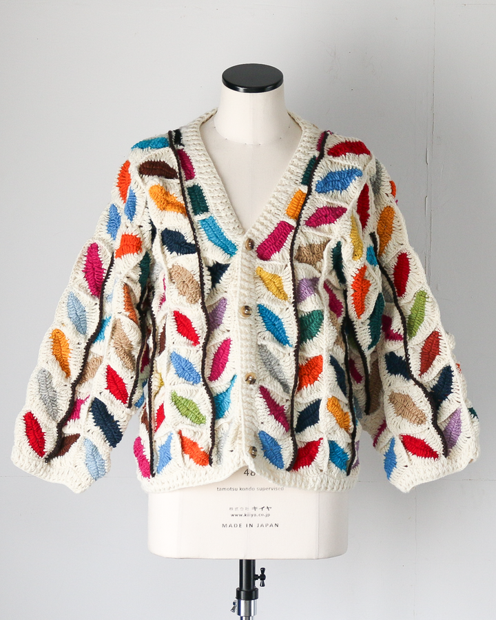MacMahon Knitting Mills マクマホンニッティングミルズ Button Cardigan-Leaf