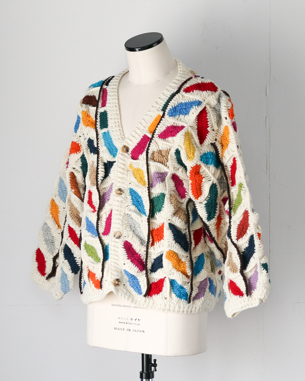 MacMahon Knitting Mills マクマホンニッティングミルズ Button Cardigan-Leaf