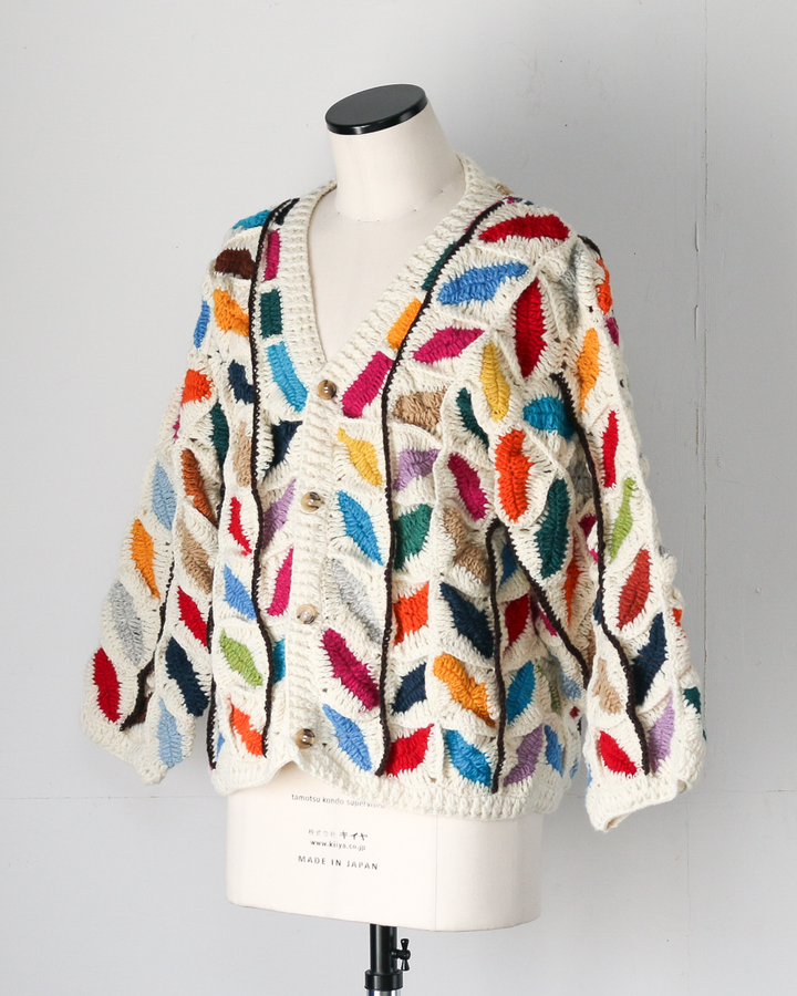 MacMahon Knitting Mills マクマホンニッティングミルズ Button Cardigan-Leaf