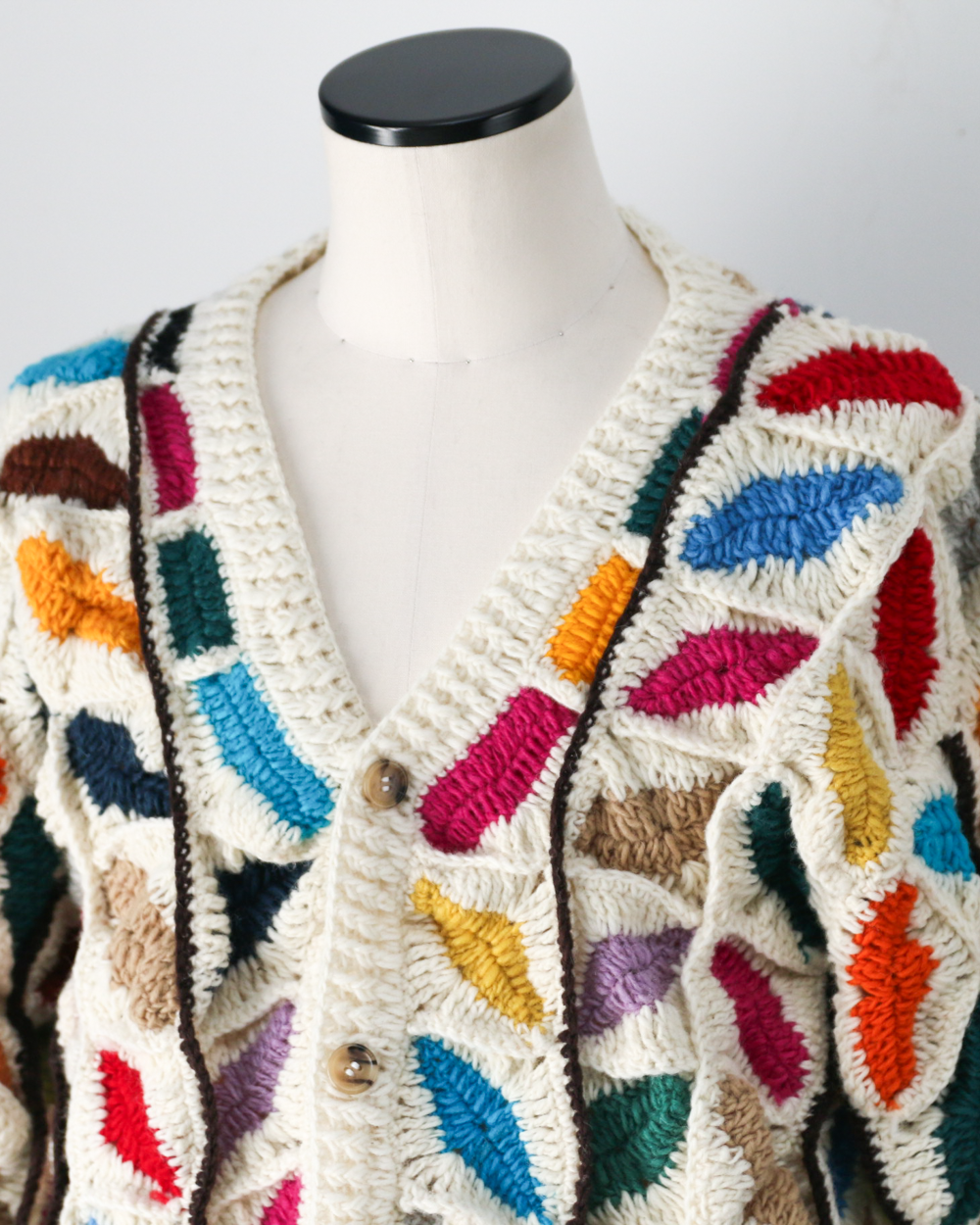 MacMahon Knitting Mills マクマホンニッティングミルズ Button Cardigan-Leaf