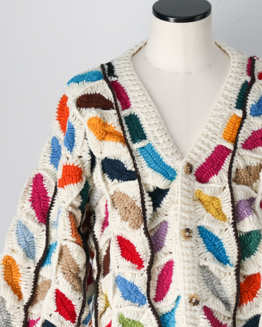 MacMahon Knitting Mills マクマホンニッティングミルズ Button Cardigan-Leaf