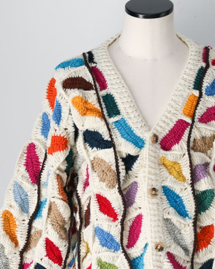 MacMahon Knitting Mills マクマホンニッティングミルズ Button Cardigan-Leaf
