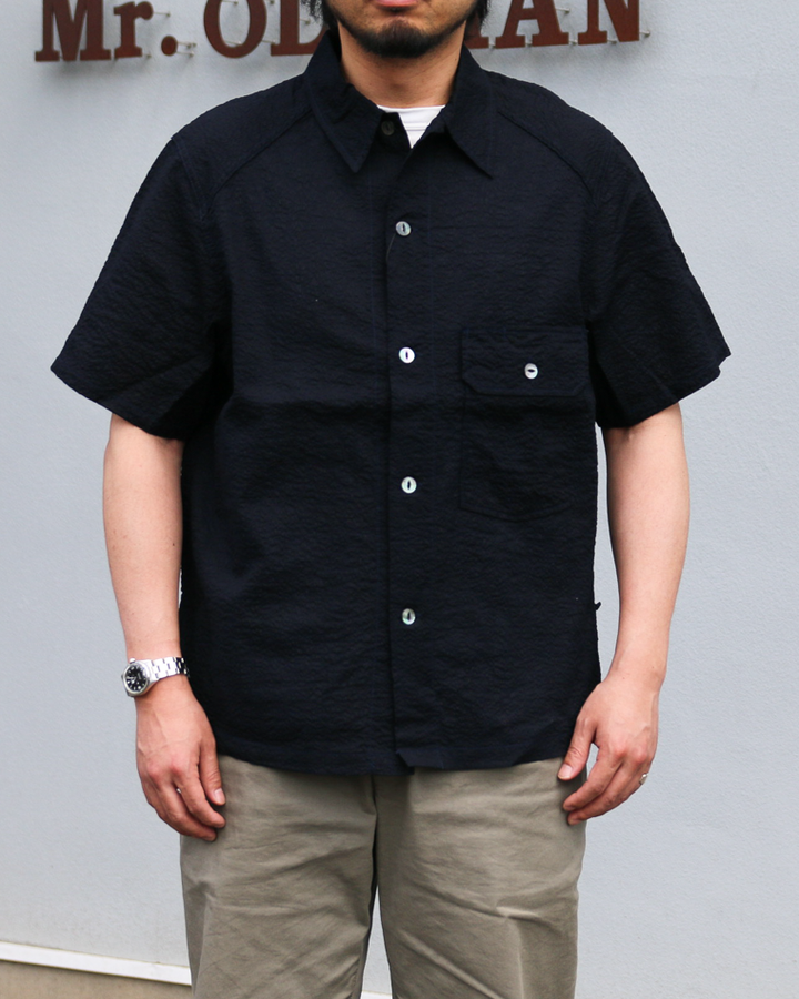 CORONA CS011S-26-03: Cotton Lawn Ripple / Navy