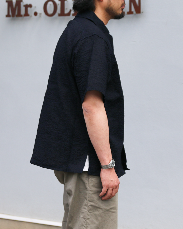CORONA CS011S-26-03: Cotton Lawn Ripple / Navy