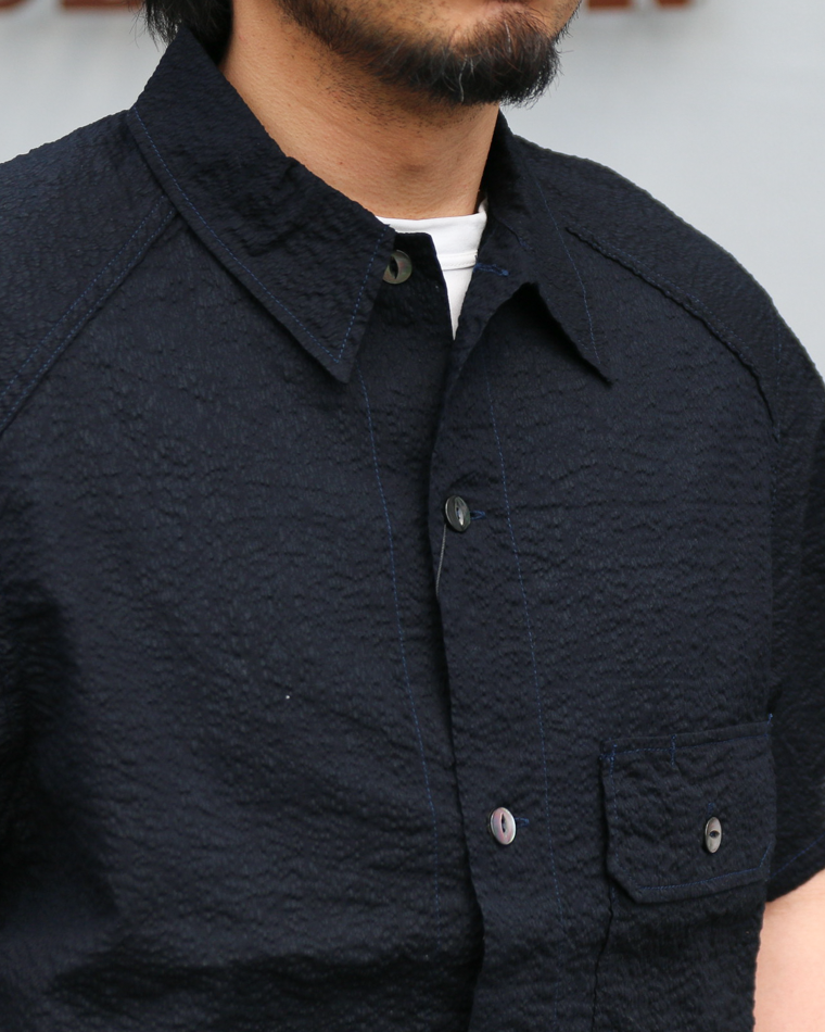 CORONA CS011S-26-03: Cotton Lawn Ripple / Navy