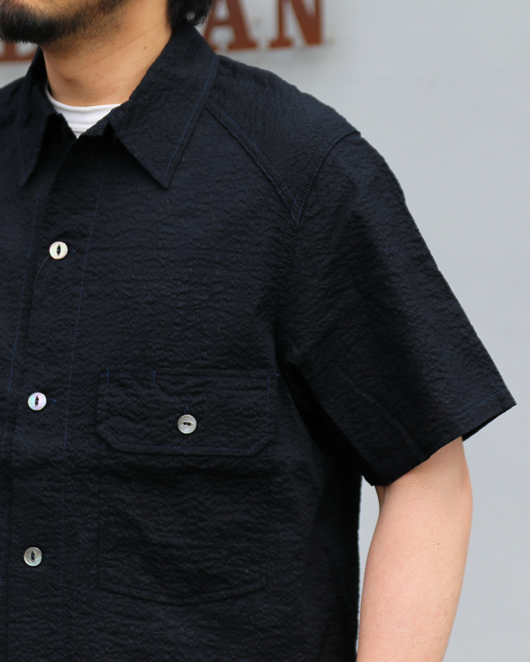 CORONA CS011S-26-03: Cotton Lawn Ripple / Navy