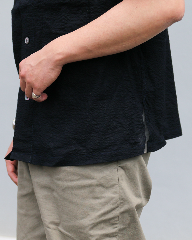 CORONA CS011S-26-03: Cotton Lawn Ripple / Navy