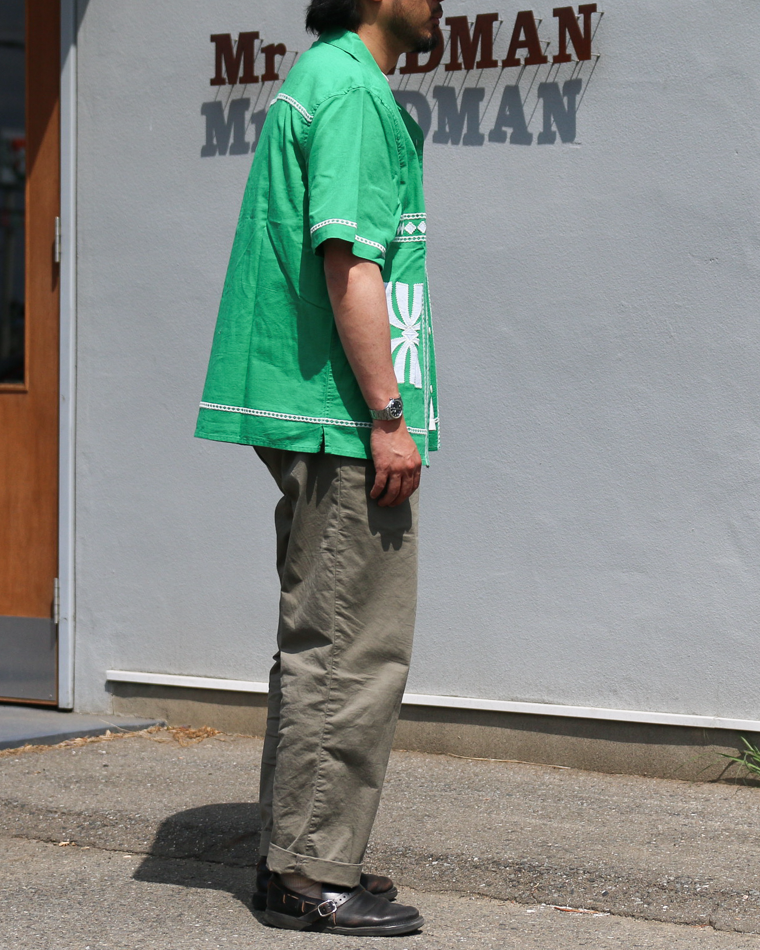 Wax London Border Applique Shirt Green