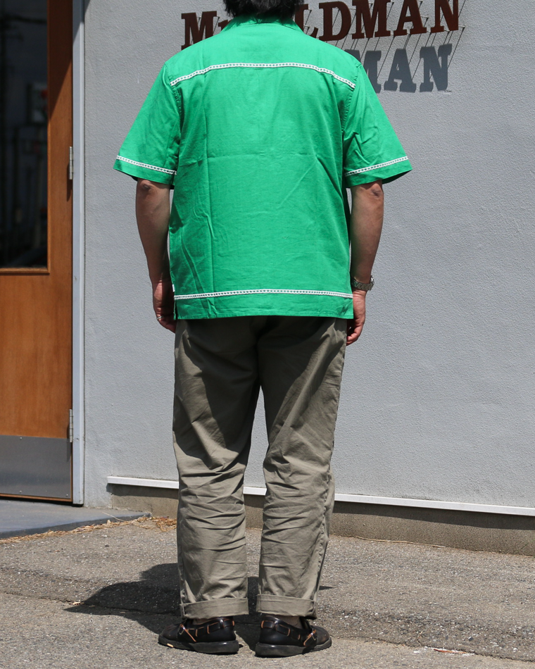 Wax London Border Applique Shirt Green