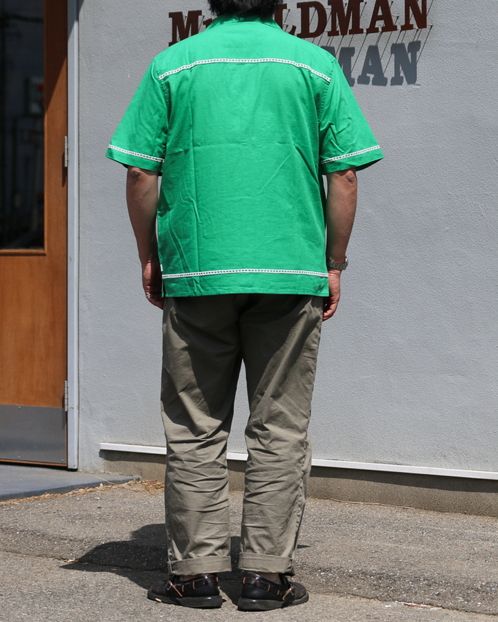Wax London Border Applique Shirt Green